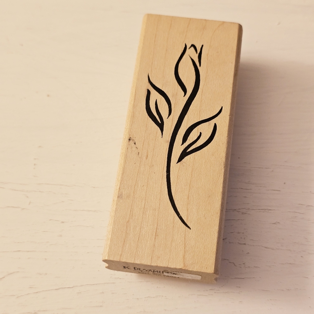 K Denami Desk Simple Line Rose Stamp